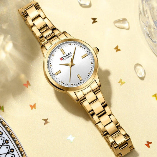 Curren Original Brand Stainless Stell Band Wrist Watch For Women .