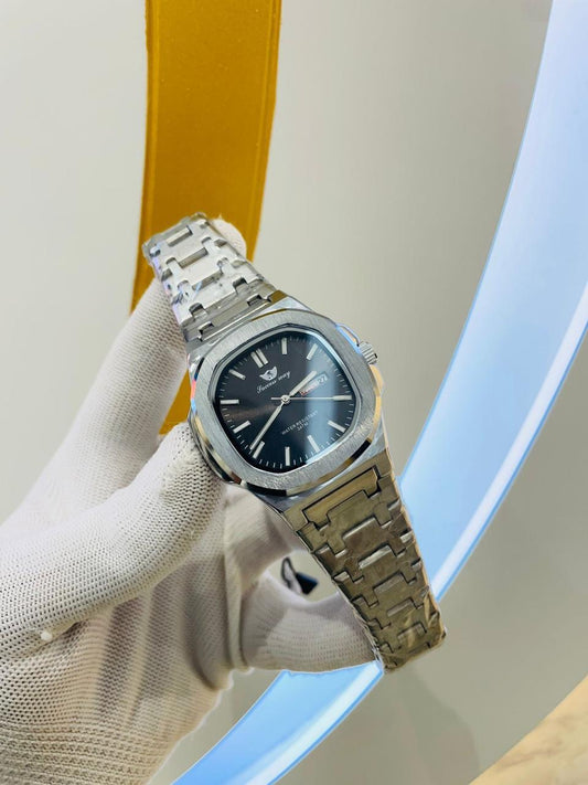 Success Way L208 Silver Black Dail Men’s Watch