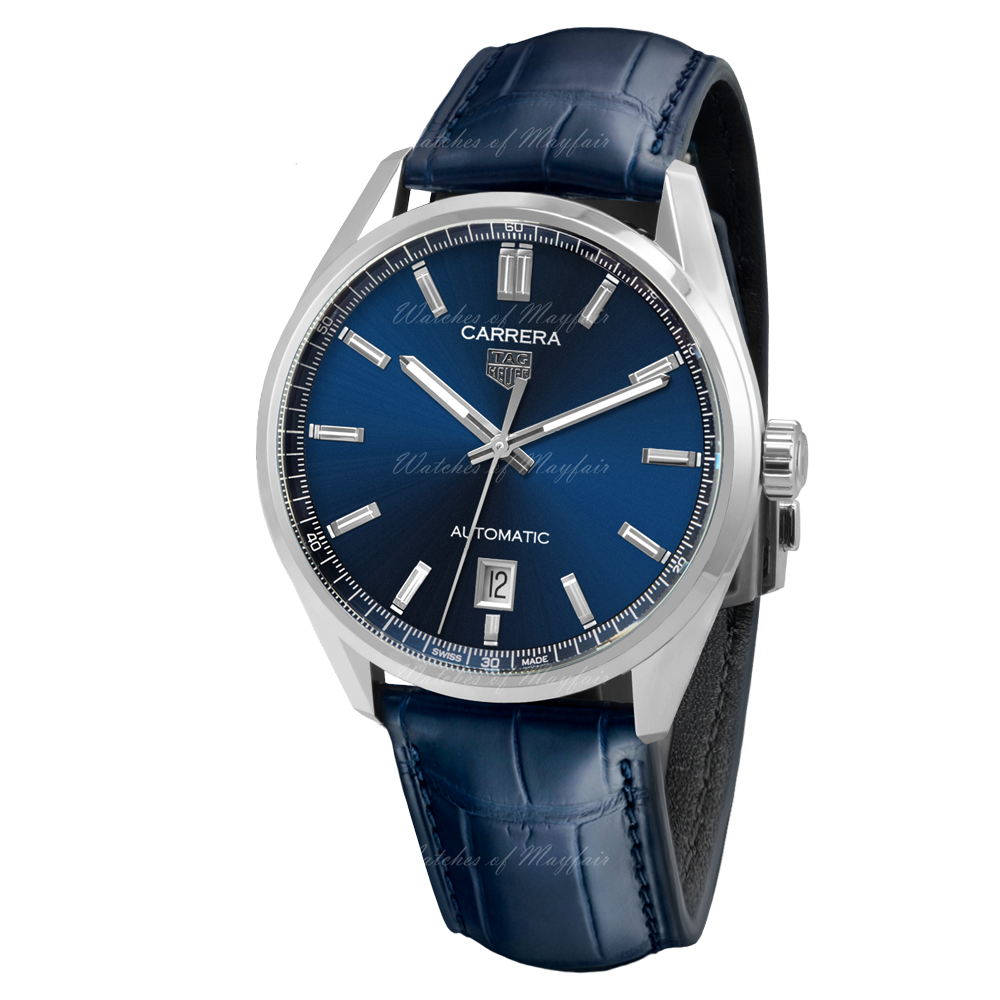 New Tag Heuer Carrera Calibre 5 39mm Automatic Blue Men's Watch WBN2112.FC6504