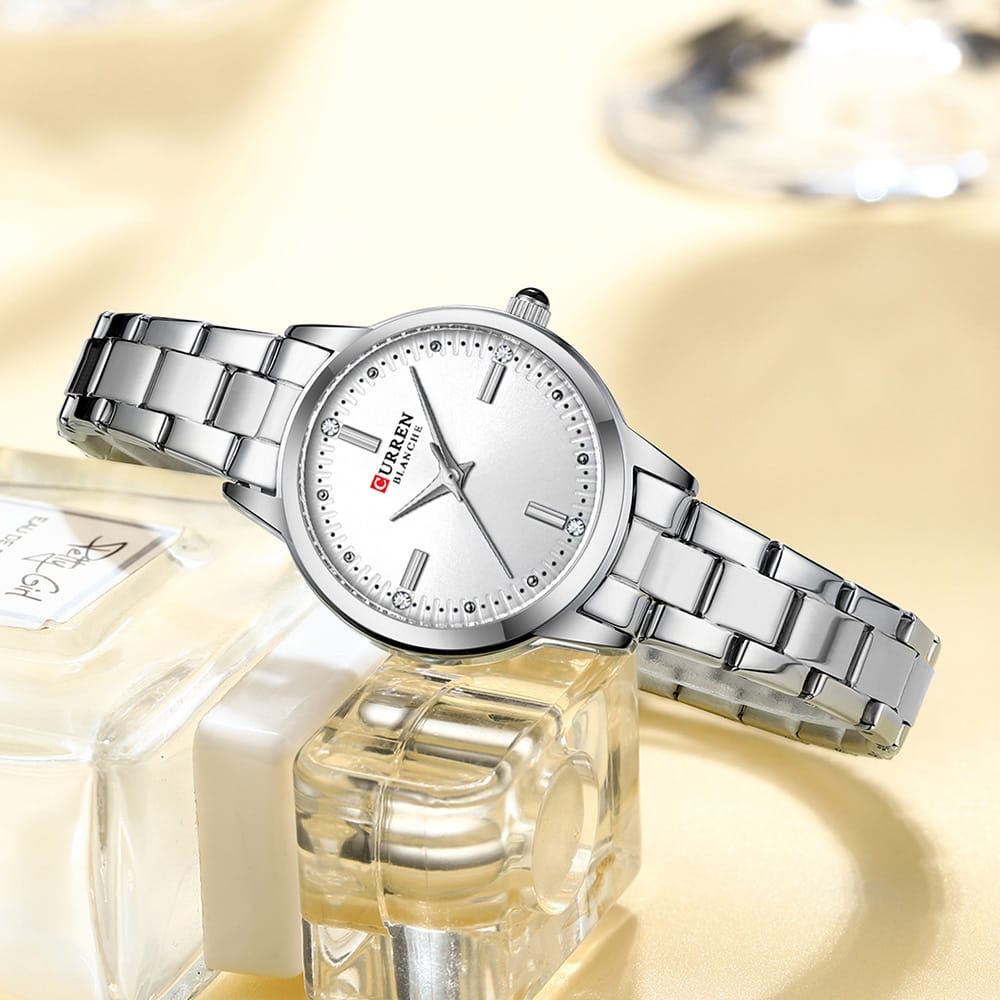 Curren Original Brand Stainless Stell Band Wrist Watch For Women .