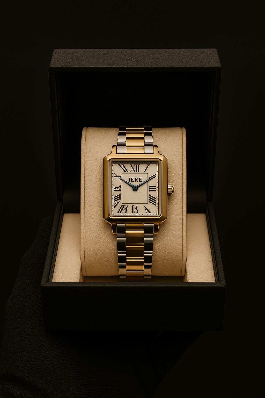 IEKE Dore Fond Blanc Watch For Women.